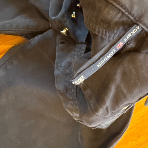 Hackett London Bespoke Navy Blue Men Pants Size 36R Button Fly 5 Pocket layout - Picture 9 of 9